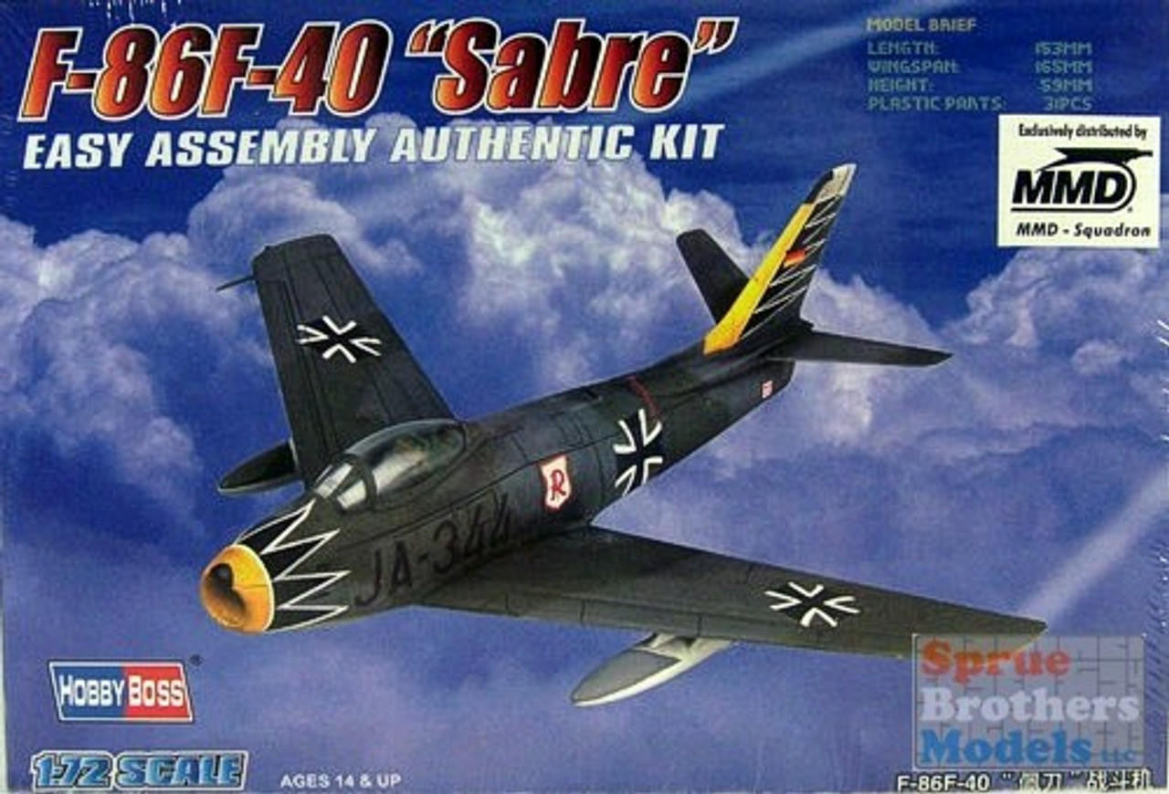HobbyBoss 1/72 F6F-40 Sabre Easy Kit 80259
